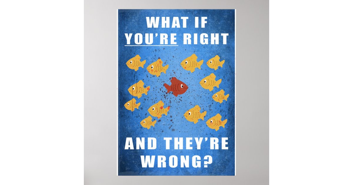 Youre right and theyre wrong poster | Zazzle