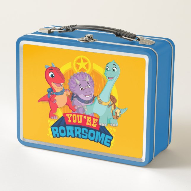 You're Roarsome | Dino Ranch Metal Lunch Box (Front)