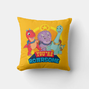 You're Roarsome Dino Ranch Throw Pillow