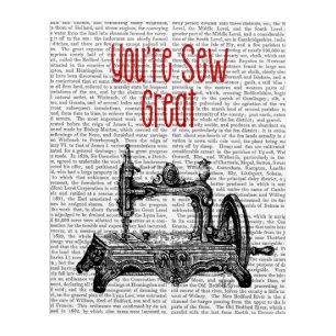You're Sew Great Illustration Acrylic Print