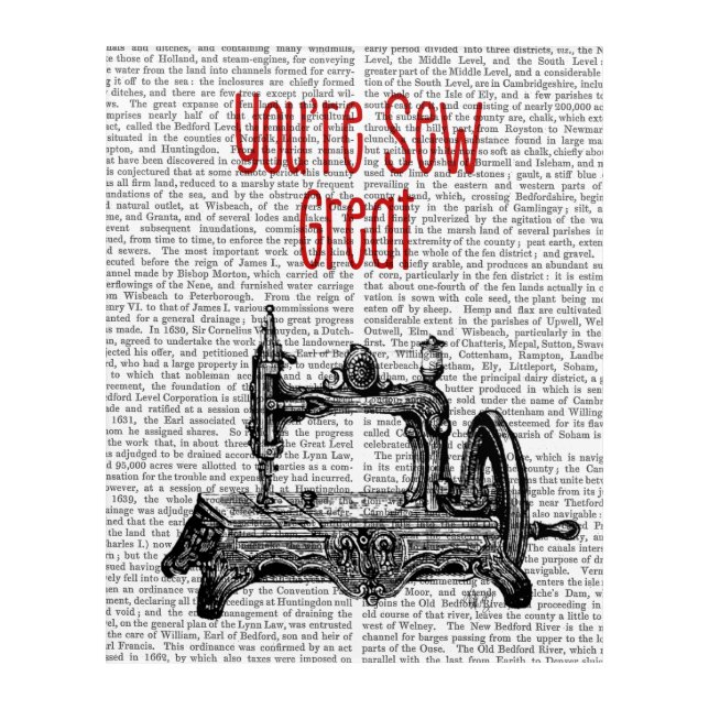 You're Sew Great Illustration Acrylic Print (Front)