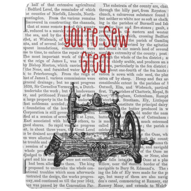 You're Sew Great Illustration iPad Air Cover (Front)