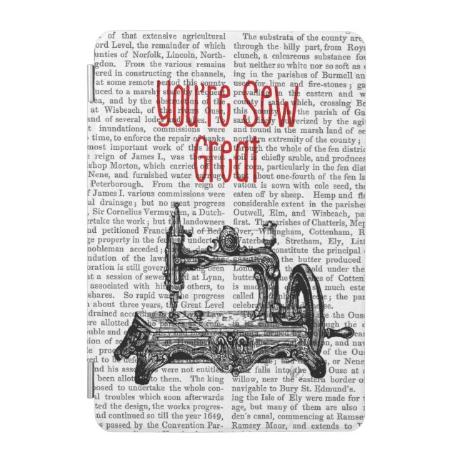 You're Sew Great Illustration iPad Mini Cover (Front)