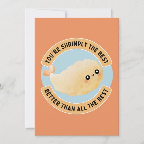 YOURE SHRIMPLY THE BEST BETTER THAN ALL THE REST HOLIDAY CARD