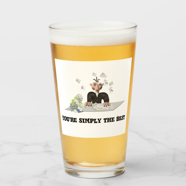 You're simply the Best .Personalized text Glass (Front Filled)