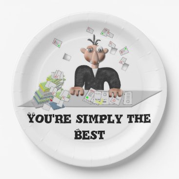 You're simply the Best .Personalized text Paper Plates