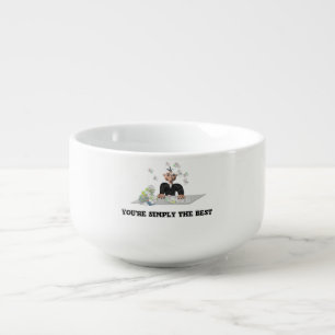 You're simply the Best .Personalized text Soup Mug