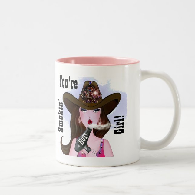 "You're Smokin' HOT, Girl!" Hair Stylist MUG (Right)