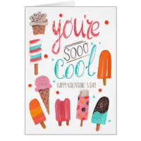 You're so Cool | Ice cream Valentine Greeting Card
