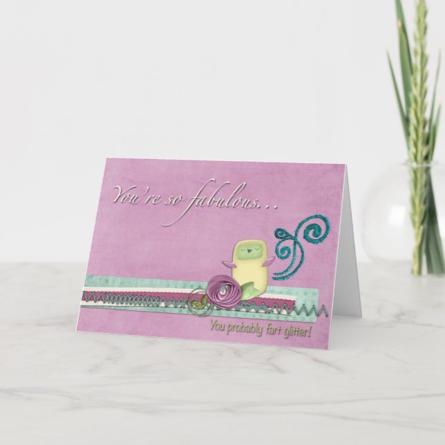 You're so Fabulous Greeting Card (Front)