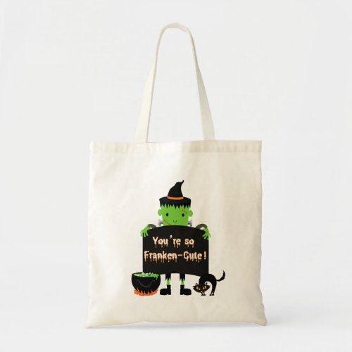 Youre So Franken_Cute Witch Hat Tote Bag