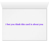you're so vain cards (Inside Horizontal (Bottom))