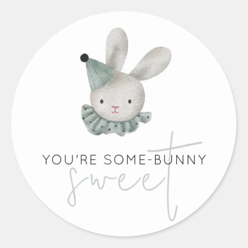 Youre Some_Bunny Sweet Adorable Rustic Classic Round Sticker