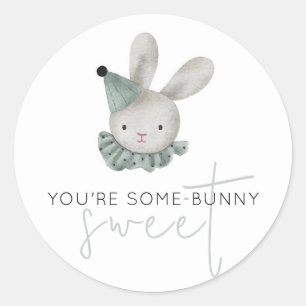You're Some-Bunny Sweet Adorable Rustic Classic Round Sticker