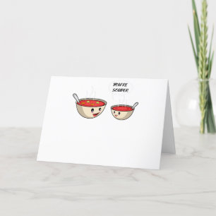 You're Souper Cook And Soup Lover Letterpress Thank You Card