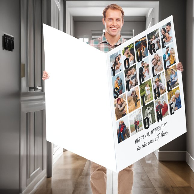 You're Still the One 20 Photo Huge Valentine Card (You're Still the One - Photo Collage Valentine's Day Card)