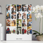 You're Still the One 20 Picture Photo Collage Canvas Print<br><div class="desc">Wedding anniversary photo canvas gift for your partner. The design features oversized print which reads "You're Still the One", displayed as an overlay on your pictures. The photo template is set up for you to add 20 of your favorite photos, all of which are displayed in vertical portrait format. This...</div>