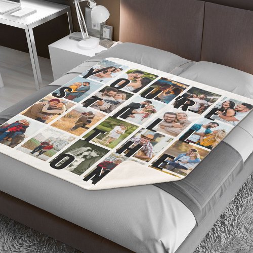 Youre Still the One 20 Portrait Photo Collage Sherpa Blanket