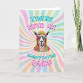 You're Such An In-spit-ration! Letterpress Thank You Card