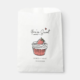 You're Sweet Cupcake Valentine Favor Bag