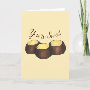 You're Sweet Ohio Peanut Butter Buckeye Candy Card