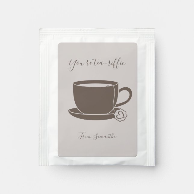 You're Tea-riffic Valentine Tea Bag Drink Mix (Front)