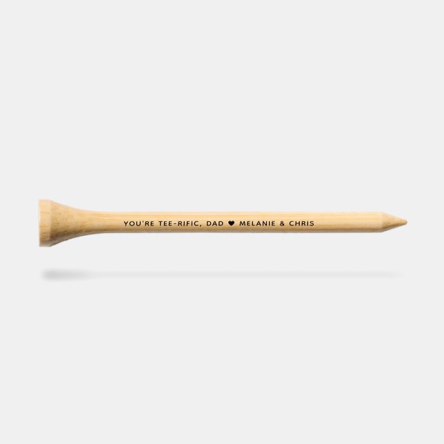 You're Teerific, Dad | Custom Golf Tee for Dad (Side (Horz))