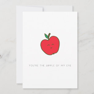 You're the Apple of My Eye Valentine Card