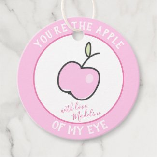 You're the apple of my Eye - With love - Pink