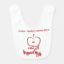You're the apple of my Pie Personalized Baby Bib