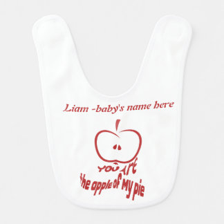 You're the apple of my Pie Personalized Baby Bib