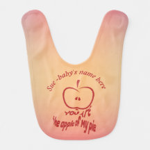 You're the apple of my Pie Personalized Baby Bib