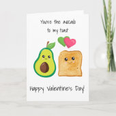 Lustige Hochzeitstagskarte – 'Avocado To My Toast' Für Ehepartner, Blanko Innen