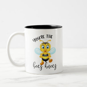 You're The Bees Knees   Valentine's Day Two-Tone Coffee Mug