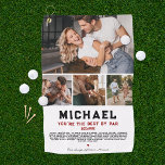 You're The Best By Par | 4 Photo Golf Towel<br><div class="desc">"You're The Best By Par" golf towel, with room for four of your own photos. Add your choice of personalization. A perfect gift to let your other half know how much you love them! This photo golf towel is perfect!!! These are Valentine's Day gifts that are perfect for sports fans,...</div>