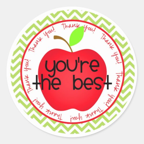 Youre The Best Classic Round Sticker