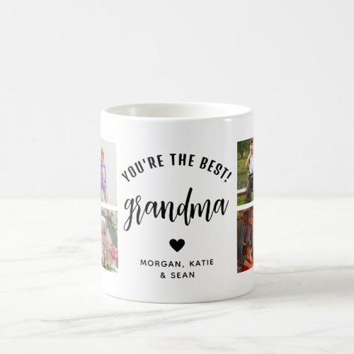 Youre the Best Grandma Photo Collage Keepsake Coffee Mug