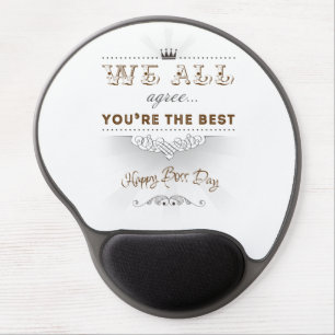 You're the best, Happy Boss's Day Gel Mouse Pad