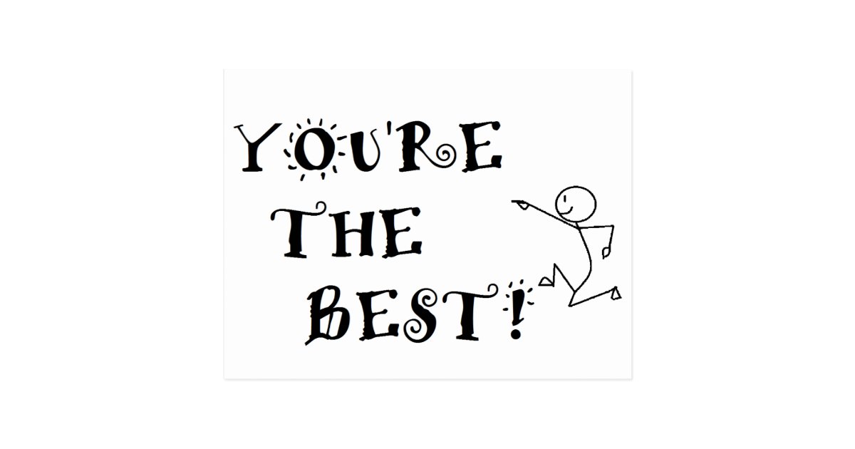 YOU'RE THE BEST! POSTCARD