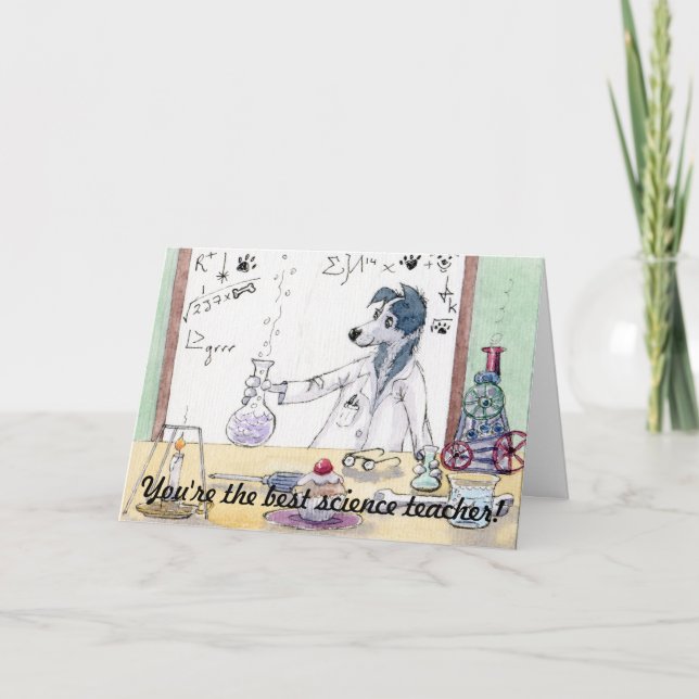 You're The Best Science Teacher - Thank You CARD (Front)