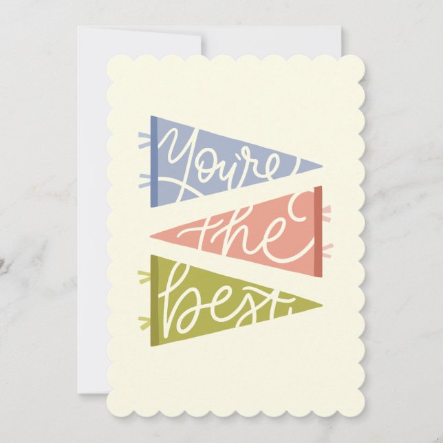You're The Best - Thank You Card (Front)