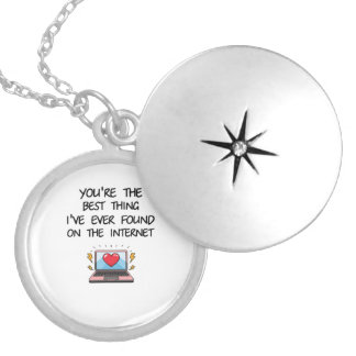 You're The Best Thing I've Ever Found On Internet  Locket Necklace