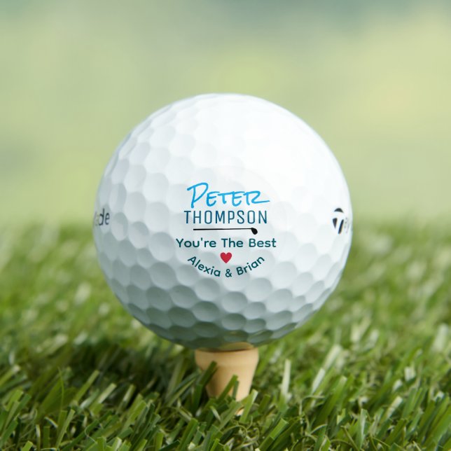 You're The Best . We Love You  Golf Balls (Insitu Tee)