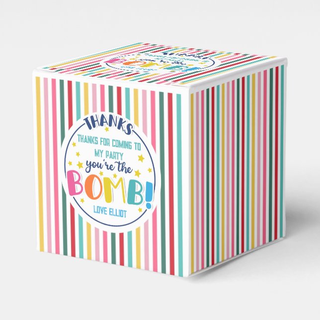you're the bomb gift bomb bomb friend favor boxes (Front Side)