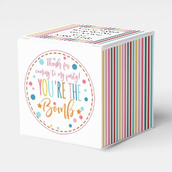 You're The Bomb Gift Bomb Bomb Friend Favor Boxes by TheArtyApples at Zazzle