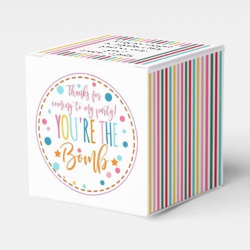 youre the bomb gift bomb bomb friend favor boxes