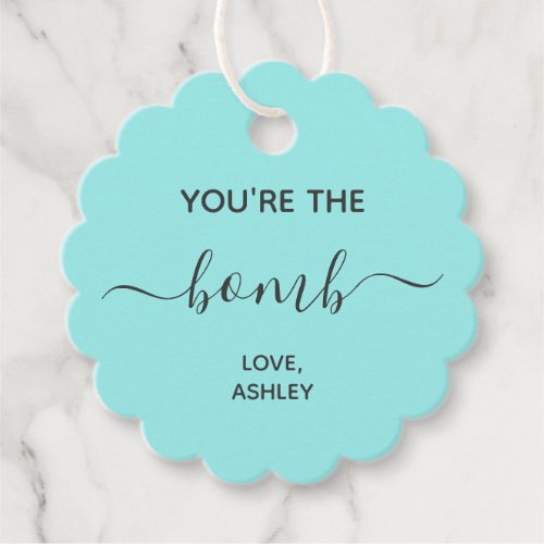 Youre the Bomb Gift Tag for Bath Bombs