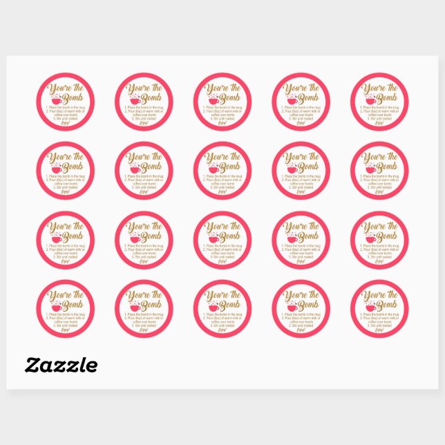 You're the bomb Valentine's Day Sticker (Sheet)