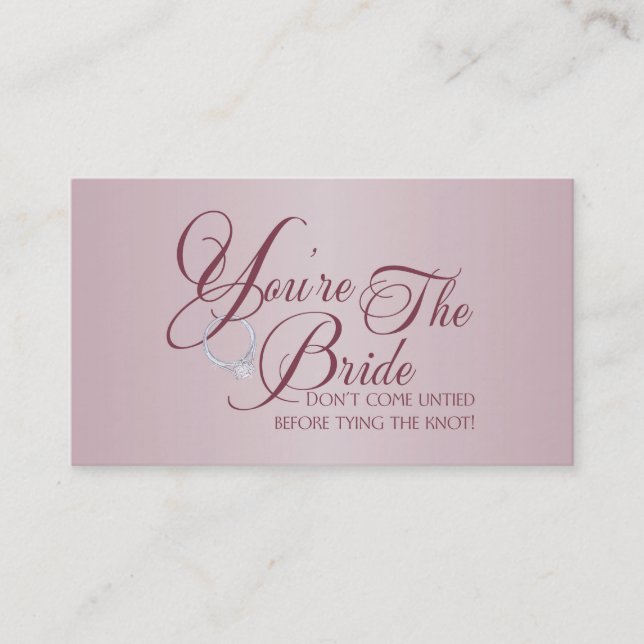You're The Bride New Business Cards (Front)