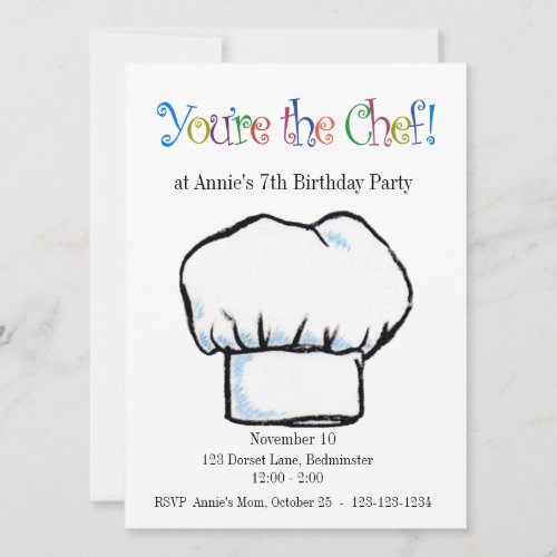 Youre the Chef invitation